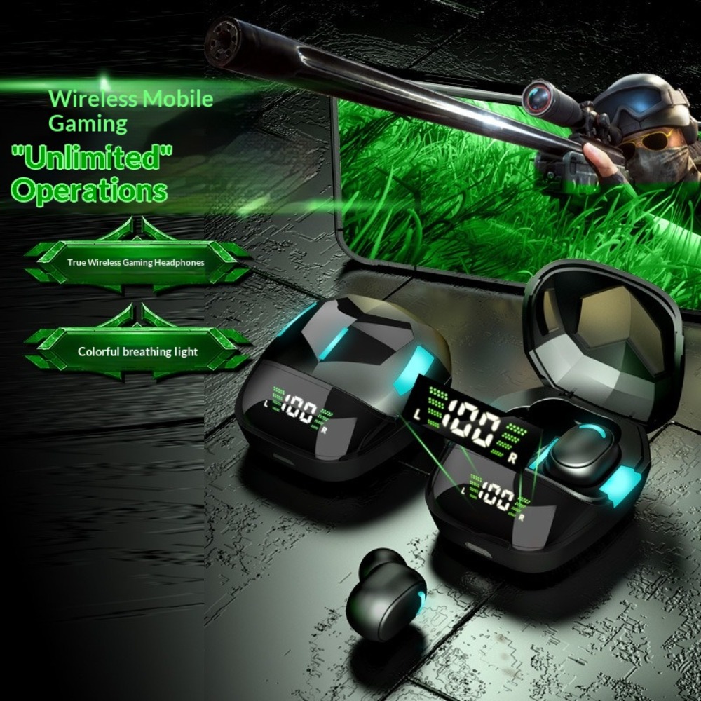 Esports Gaming Bar - Auriculares Bluetooth con Indicador de Nivel