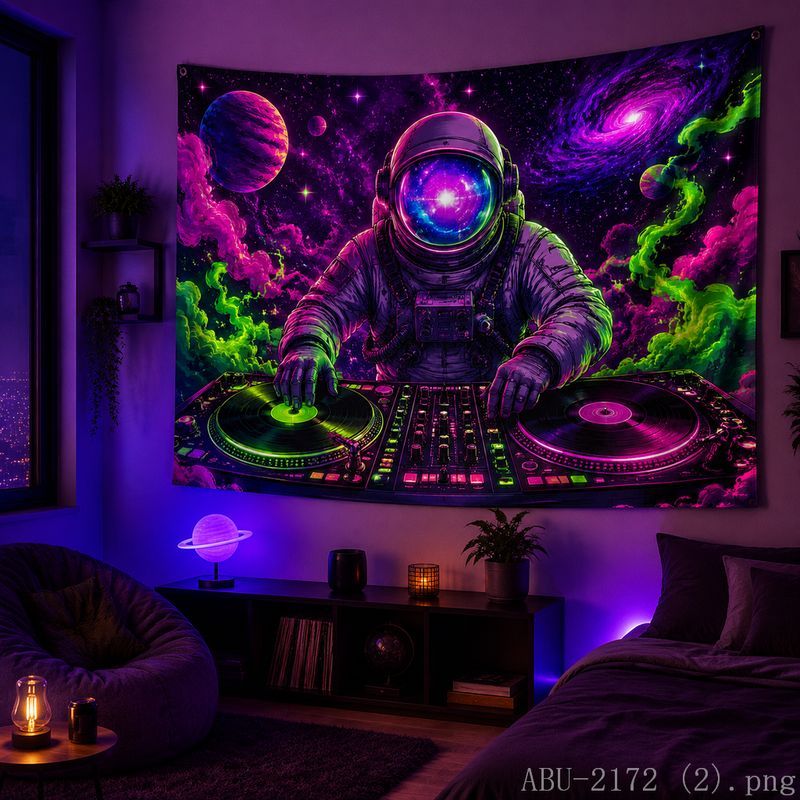 Esports Gaming Bar - Tapiz con diseño de astronauta espacial,
