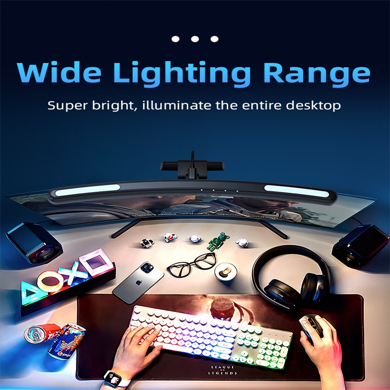 Barra de luz LED curvada para  - Gaming Monitor Curved reseña y precio