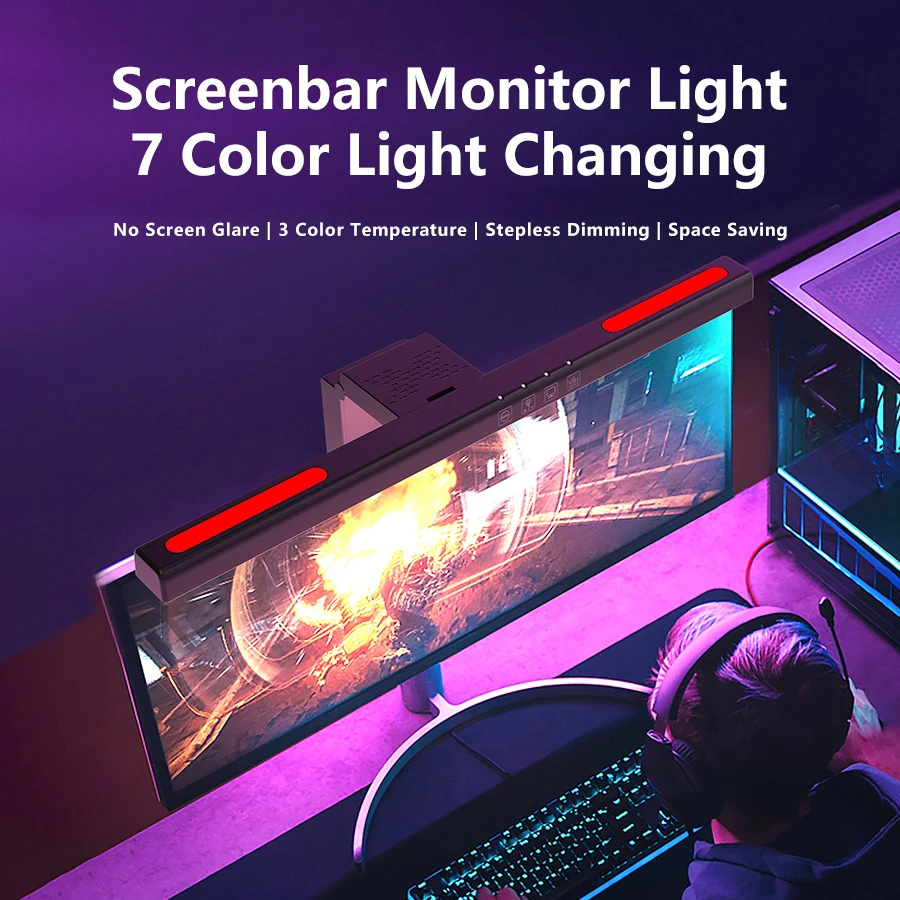 Luces colgantes de pantalla co - Gaming Monitor Curved reseña y precio