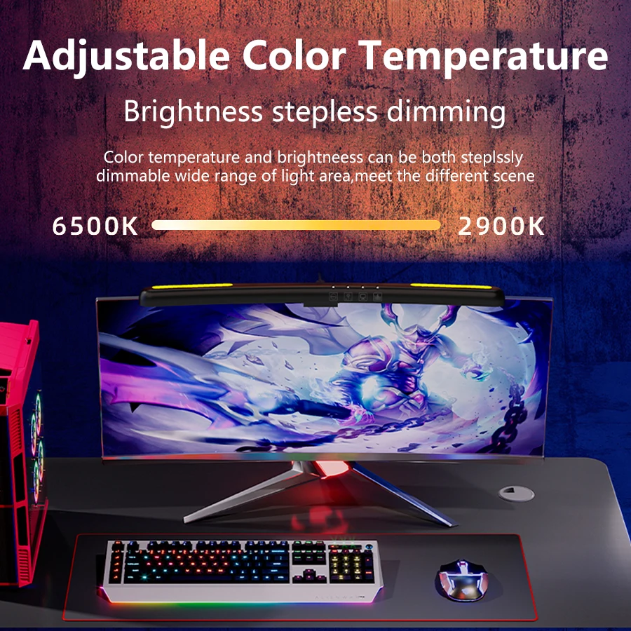 Luces colgantes de pantalla co - Gaming Monitor Curved reseña y precio