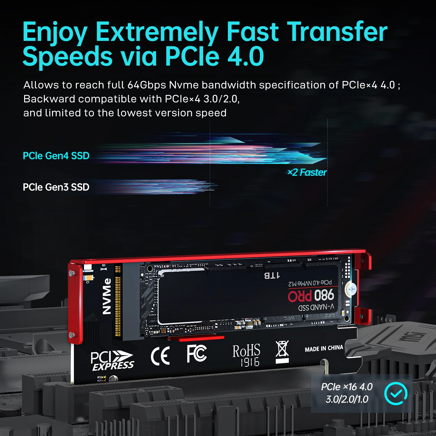 Adaptador JEYI M.2 NVME a PCIe - Samsung Ssd 990 Pro reseña y precio